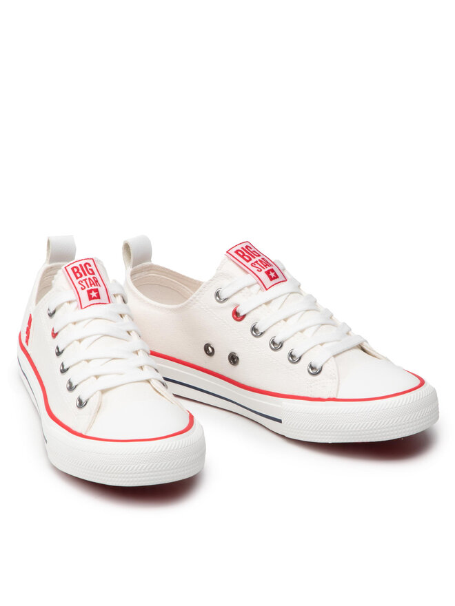 Big Star Shoes Plátenky Big Star Shoes JJ274123 Biela