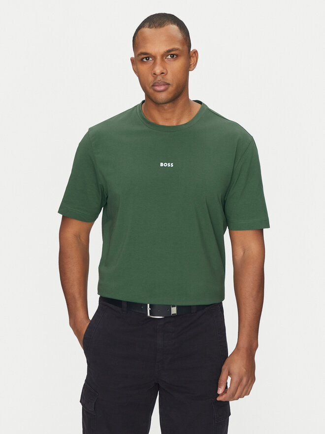 BOSS BOSS Camiseta Tchup 50473278 Verde Relaxed Fit