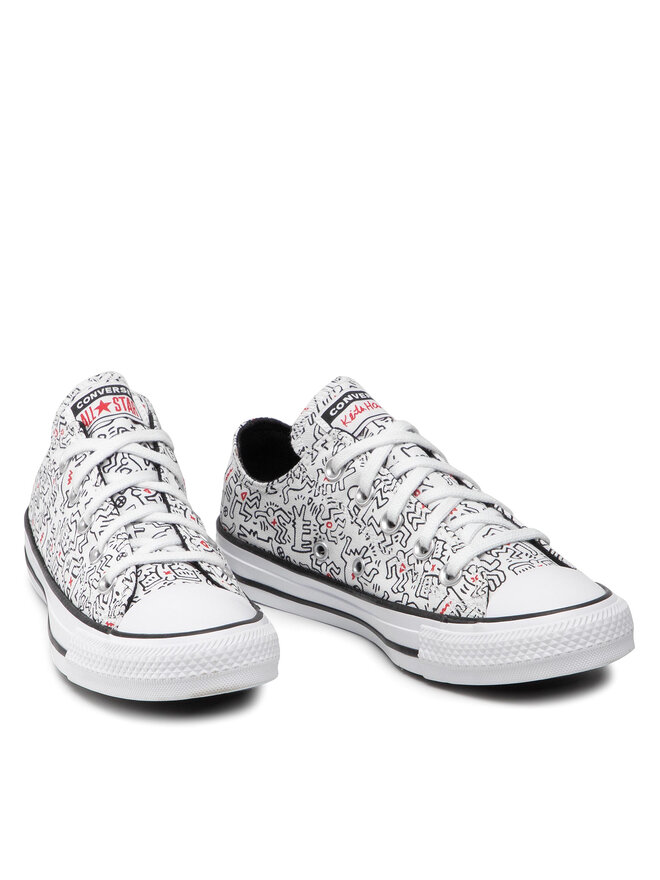 Trampki Converse Keith Haring Ctas Ox 171860C Bia?y | eobuwie.com.pl