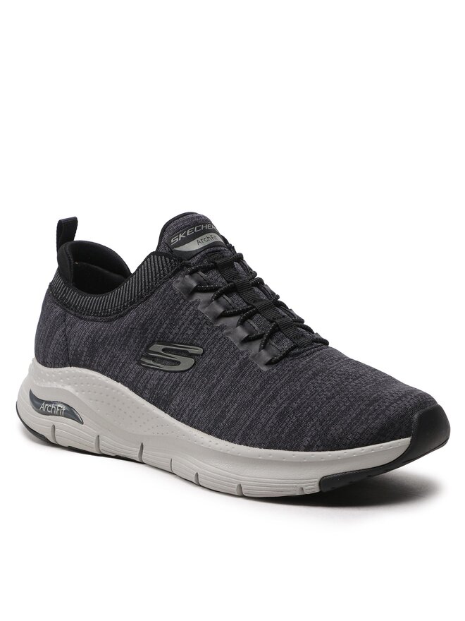 Skechers Sneakersy Skechers Waveport 232301/BKGY Szary
