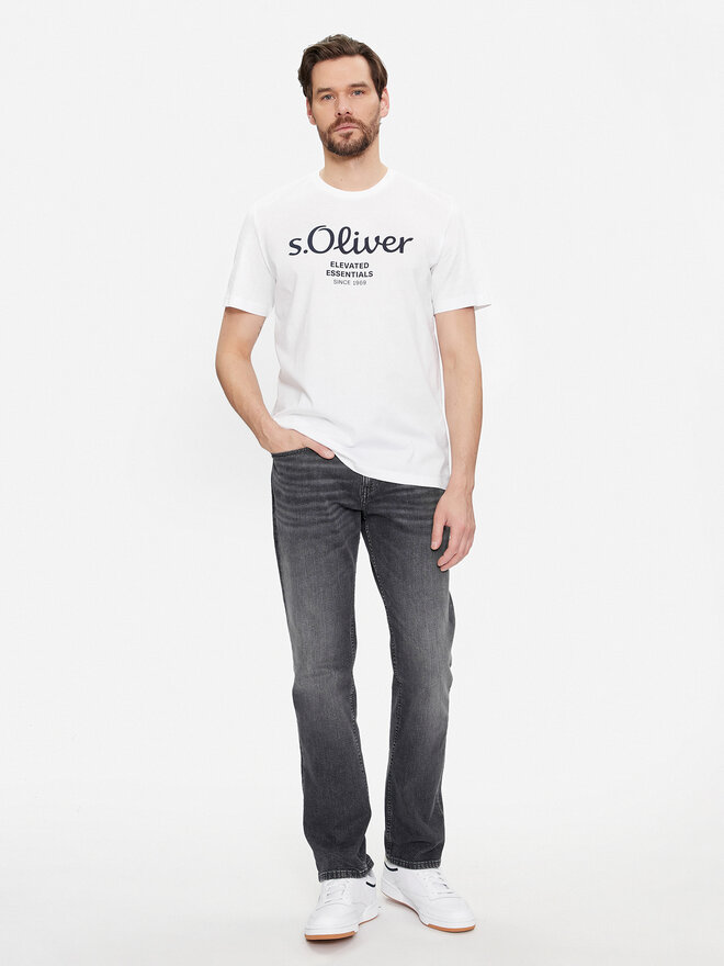 s.Oliver s.Oliver Marškinėliai 2139909 Balta Regular Fit