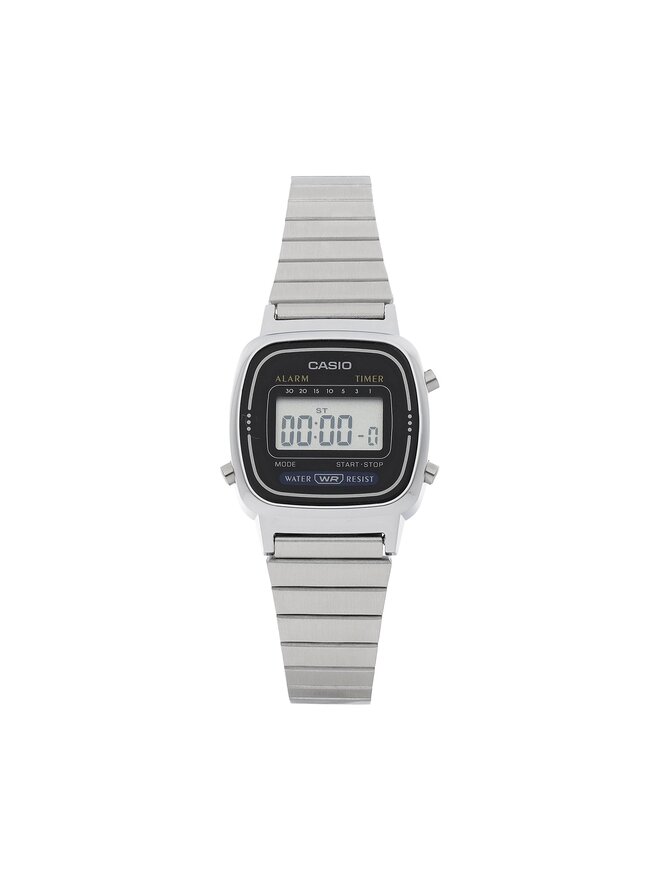 Casio Zegarek Casio Vintage LA670WEA-1EF Srebrny