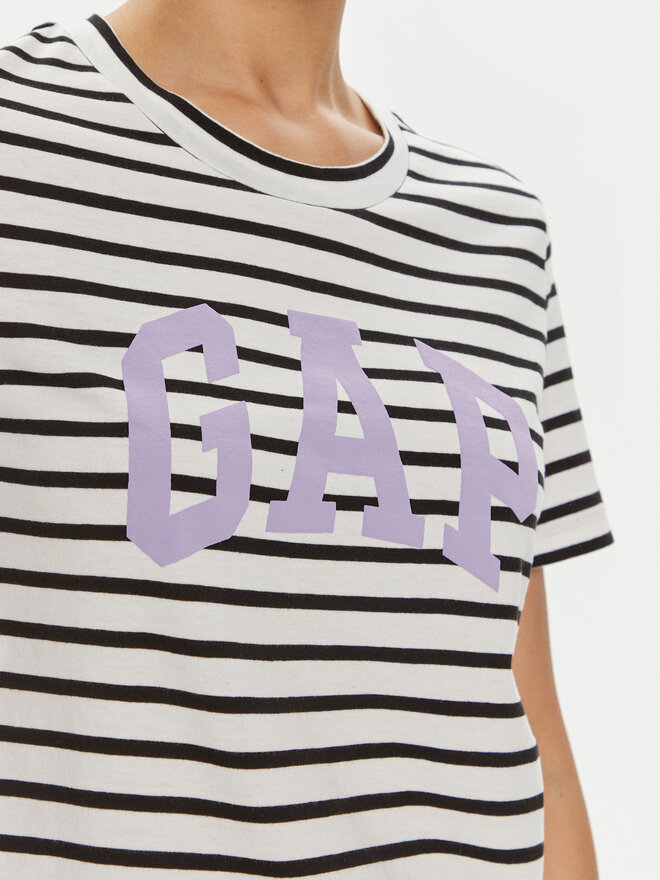 Gap Gap Marškinėliai 616788-01 Juoda Regular Fit