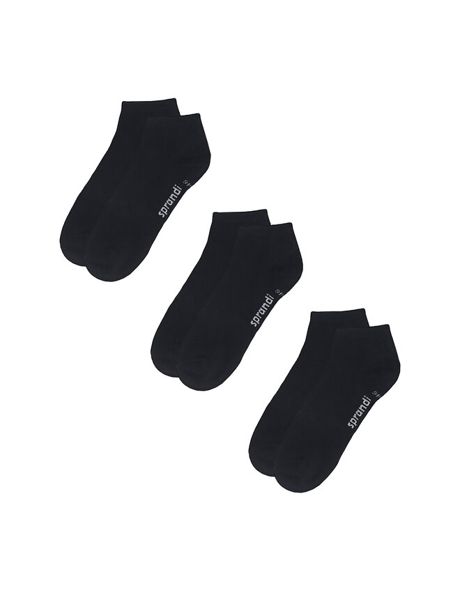 Sprandi Set de 3 perechi de șosete joase unisex Sprandi 0MB-002-AW23 (3-pack) Negru