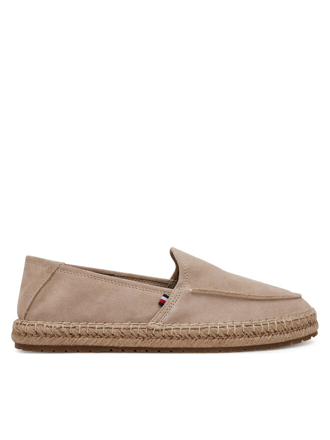 Tommy Hilfiger Espadryle Tommy Hilfiger Hilfiger Flex Espa Suede Loafer FM0FM05392 Beżowy