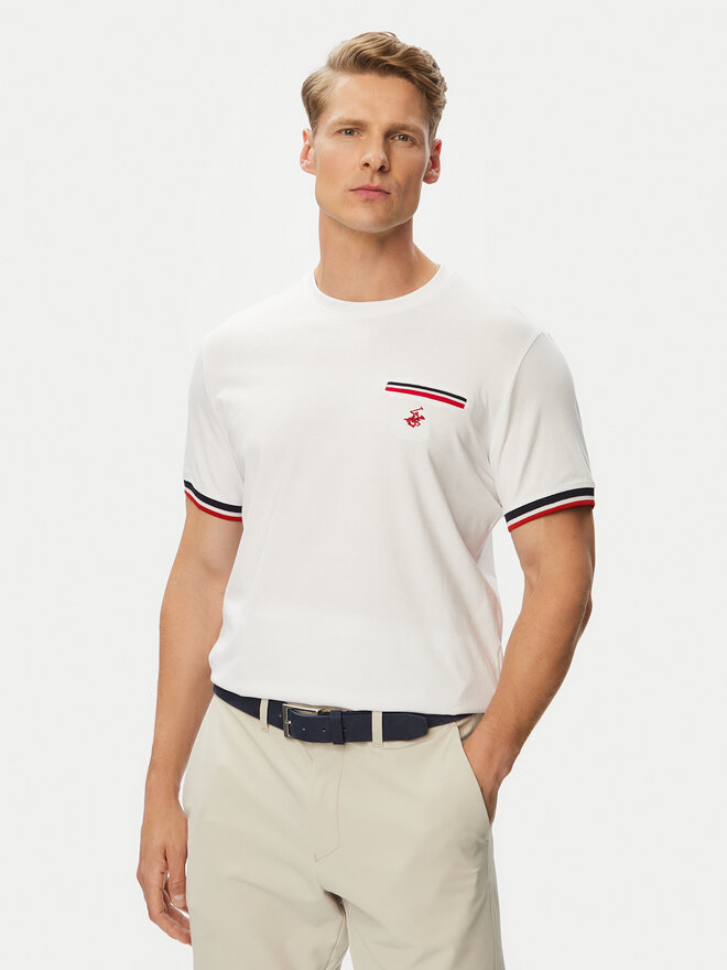 Beverly Hills Polo Club Beverly Hills Polo Club Футболка P-SS26M-TS0112 Білий Regular Fit