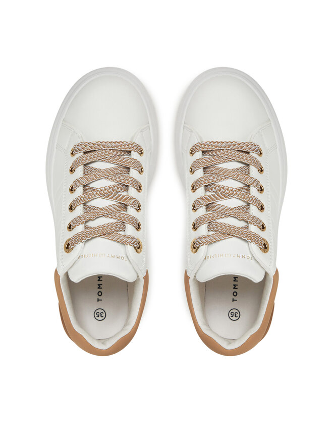 Tommy Hilfiger Αθλητικά Tommy Hilfiger Low Cut Lace-Up T3A9-33751-1355 S Λευκό