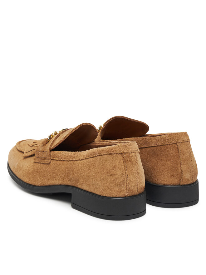 Tommy Hilfiger Loafersy Tommy Hilfiger Chain Fringe FW0FW08972 Brązowy