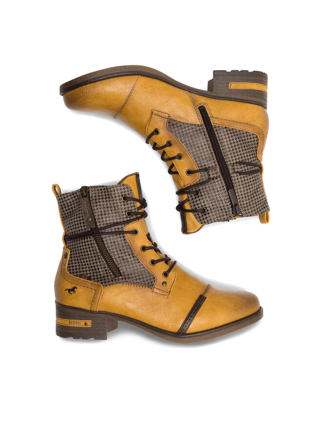 Mustang Schnürschuhe Mustang 1229-510 Gelb