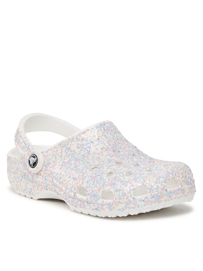 Crocs Шльопанці Crocs Crocs Classic Glitter Clog 205942 Білий