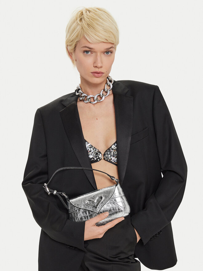 PINKO Soma PINKO 520 Shoulder Baby Fl AI 24-25 PLTT 103764 A1W5 Sudraba