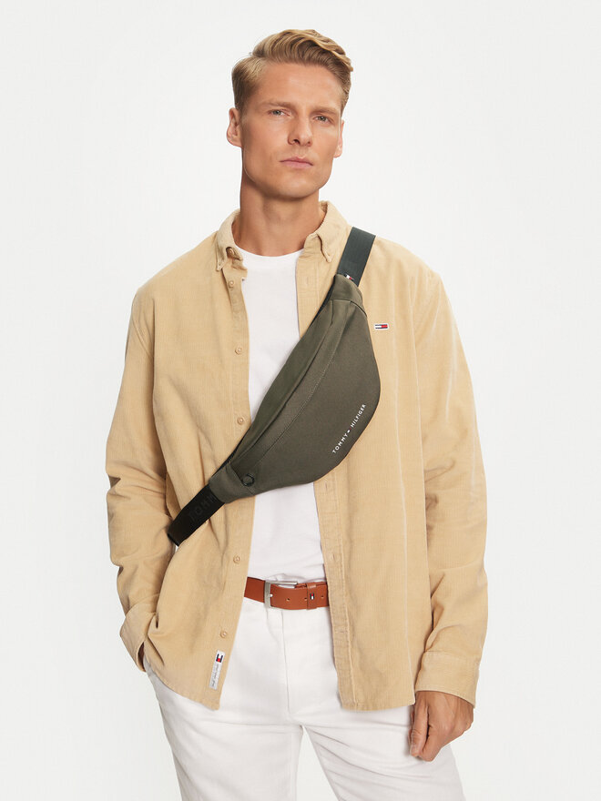 Tommy Hilfiger Saszetka nerka Tommy Hilfiger Element AM0AM12971 Khaki