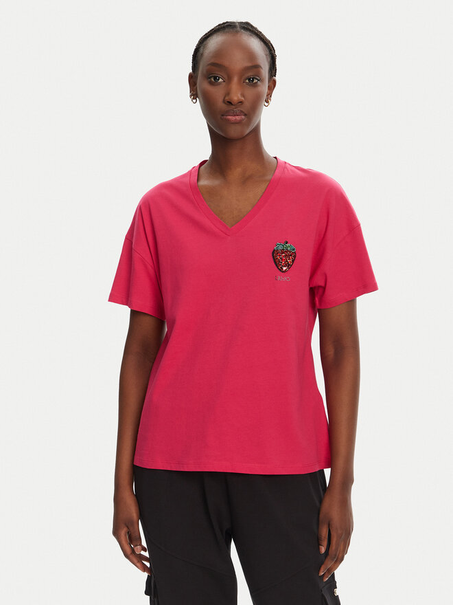 Liu Jo Liu Jo Camiseta WA5366 JS904 Rosa Regular Fit