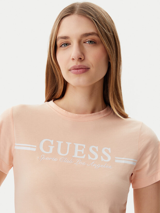 Guess Guess Marškinėliai V5GI03 I3Z14 Oranžinė Regular Fit