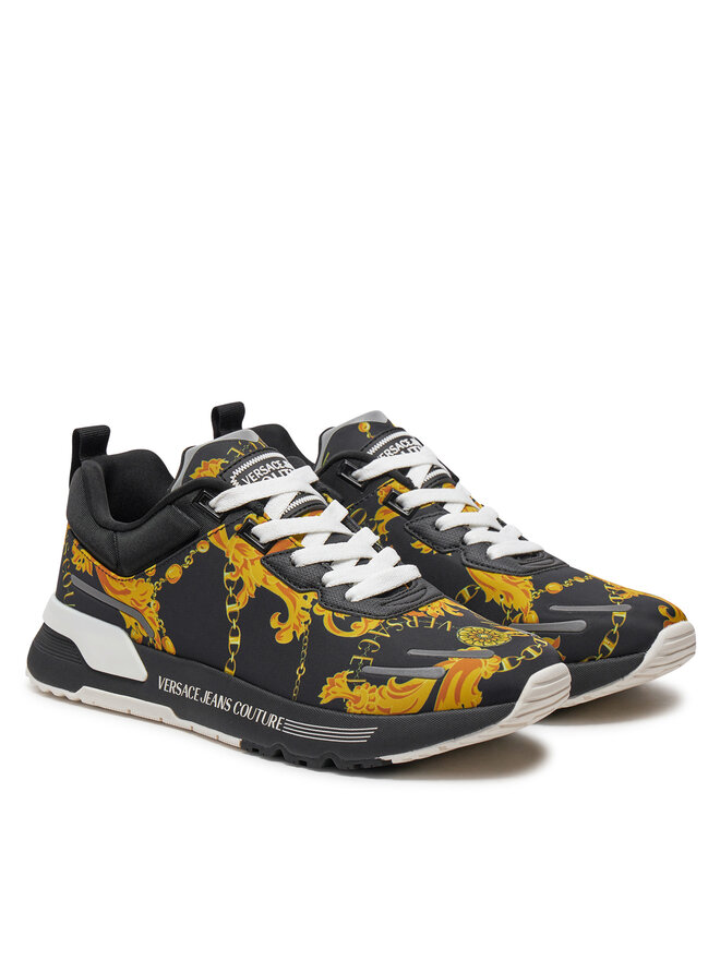 VERSACE｜SNEAKERS (77YA3SA1 ZS654 G89) Sneakersy Versace Jeans Couture 77YA3SA1 ZS654 Czarny