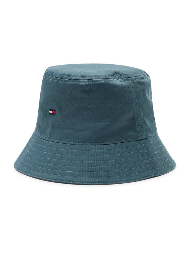 Tommy Hilfiger Kapelusz Tommy Hilfiger Essential Flag Bucket AM0AM09481 Zielony