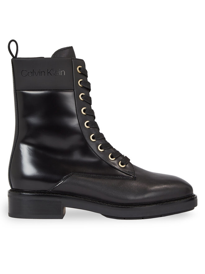 Calvin Klein Bakancs Calvin Klein Rubber Sole Combat Boot Lg Wl HW0HW01715 Fekete