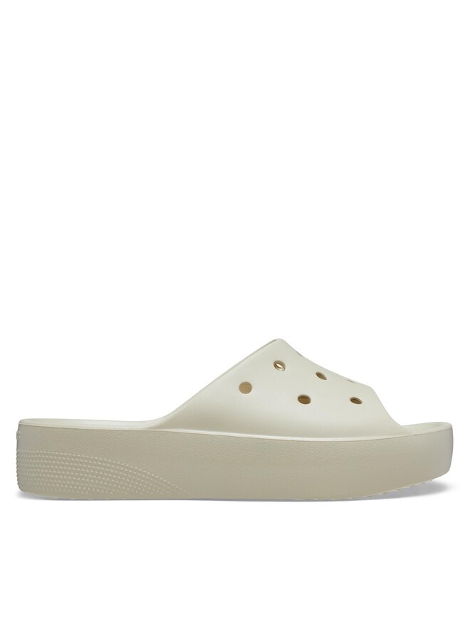 Crocs Шльопанці Crocs Classic Platform Slide 208180 Бежевий