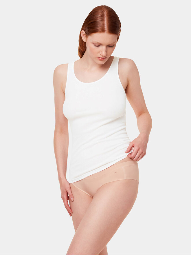 Triumph Triumph Τοπ Katia Basics_01 Shirt 02 X 10217969 Λευκό Slim Fit