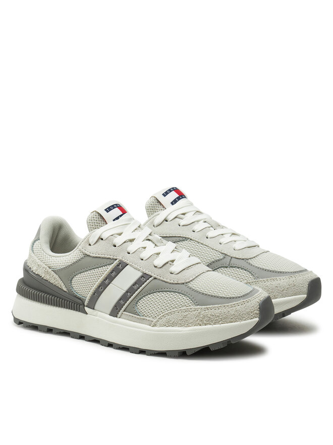 Tommy Jeans Снікерcи Tommy Jeans Tjw Tech Runner EN0EN02705 Сірий