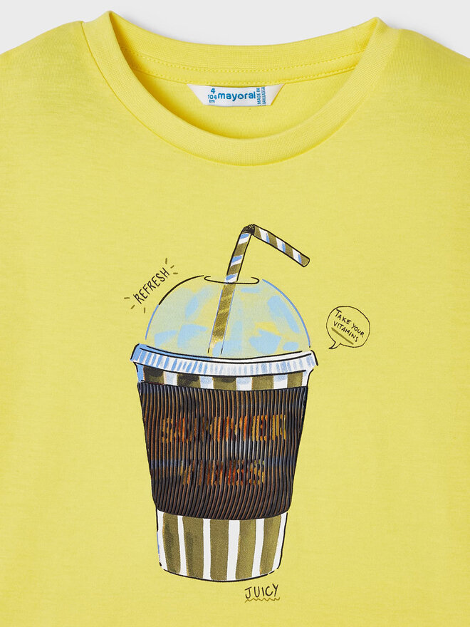 Mayoral Mayoral T-Shirt 3014 Κίτρινο Regular Fit