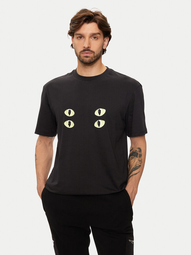 HUGO Hugo T-Shirt Dombreo 50530203 Μαύρο Regular Fit
