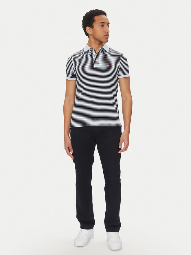 Tommy Hilfiger Tommy Hilfiger Pólóing 1985 MW0MW17771 Sötétkék Slim Fit