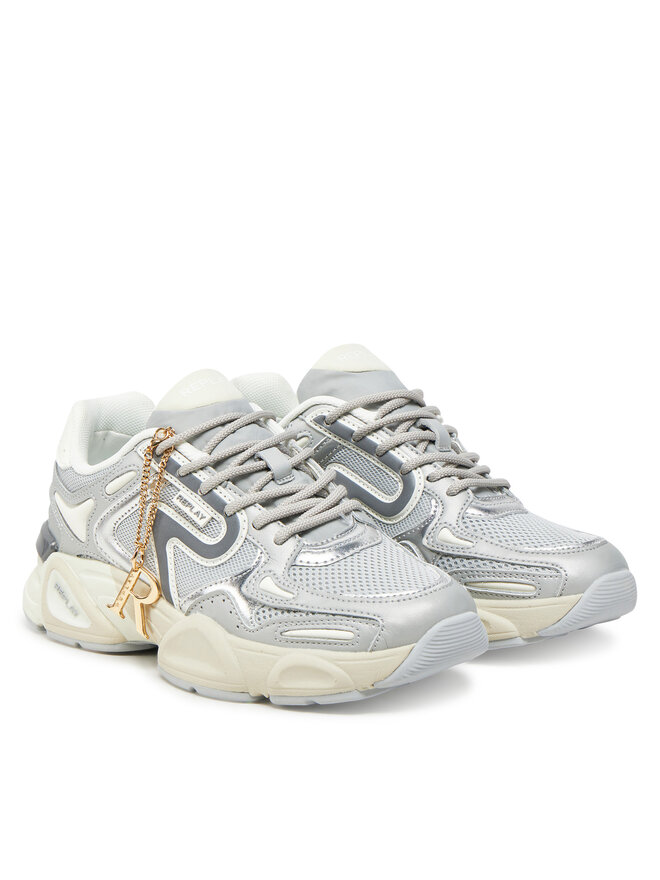REPLAY Sneakersy REPLAY GWS9N .000.C0009T Srebrny