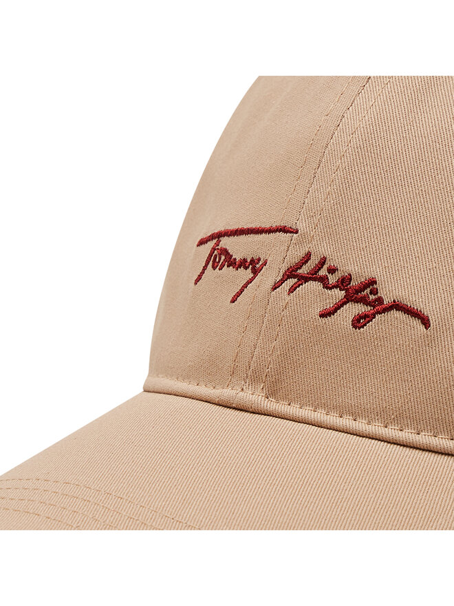 Tommy Hilfiger Καπέλο Jockey Tommy Hilfiger Iconic Signature Cap AW0AW11679 Μπεζ