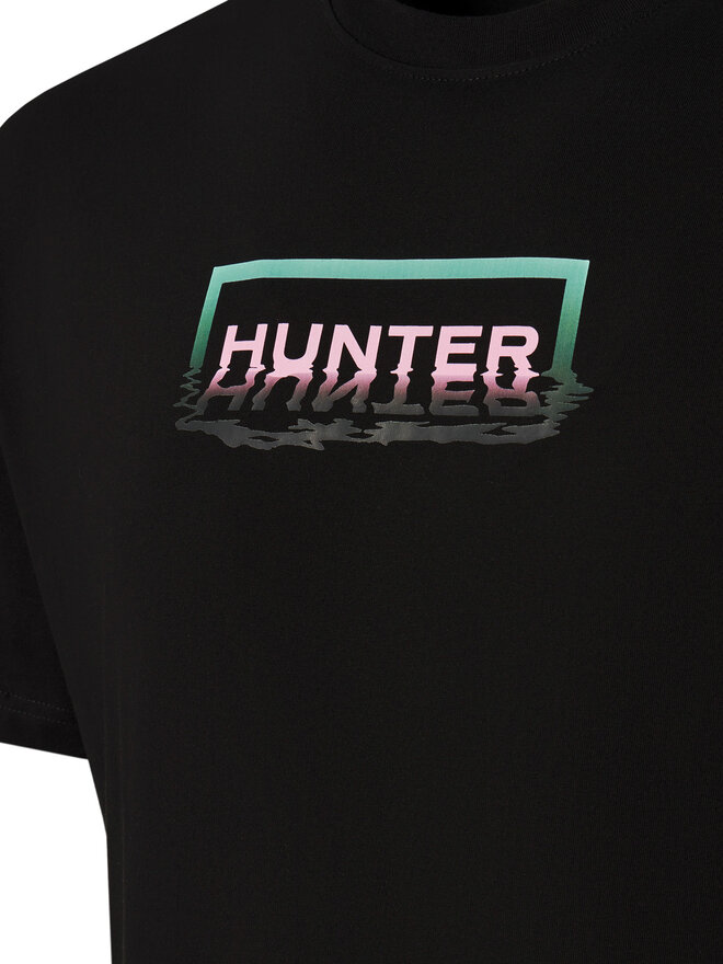 Hunter Hunter Majica Abele UNISEX HARU0007251 Črna Regular Fit