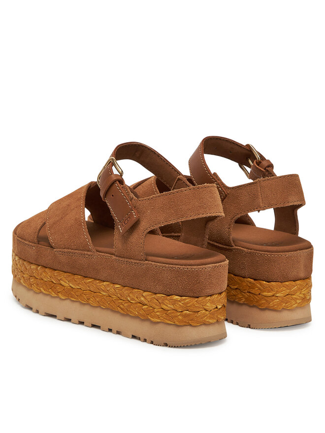 Ugg Espadrilky Ugg W Aubrey Ankle Strap 1167471 Hnedá