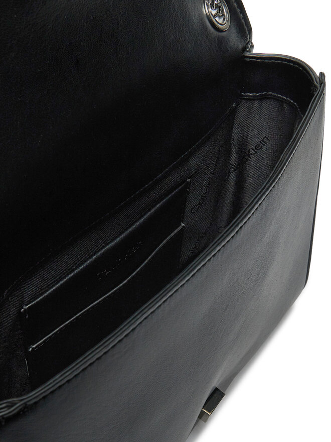 Calvin Klein Τσάντα Calvin Klein Mini Line Quilt Shoulder Bag K60K613080 Μαύρο