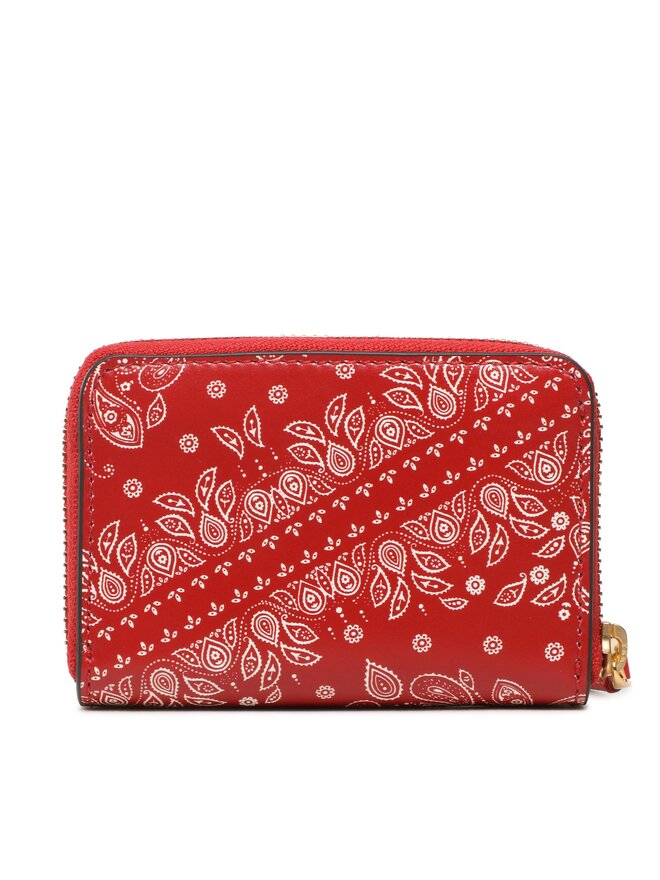 LAUREN RALPH LAUREN Mazs sieviešu maks Lauren Ralph Lauren Sm Zip Wllet 432891183001 Sarkans