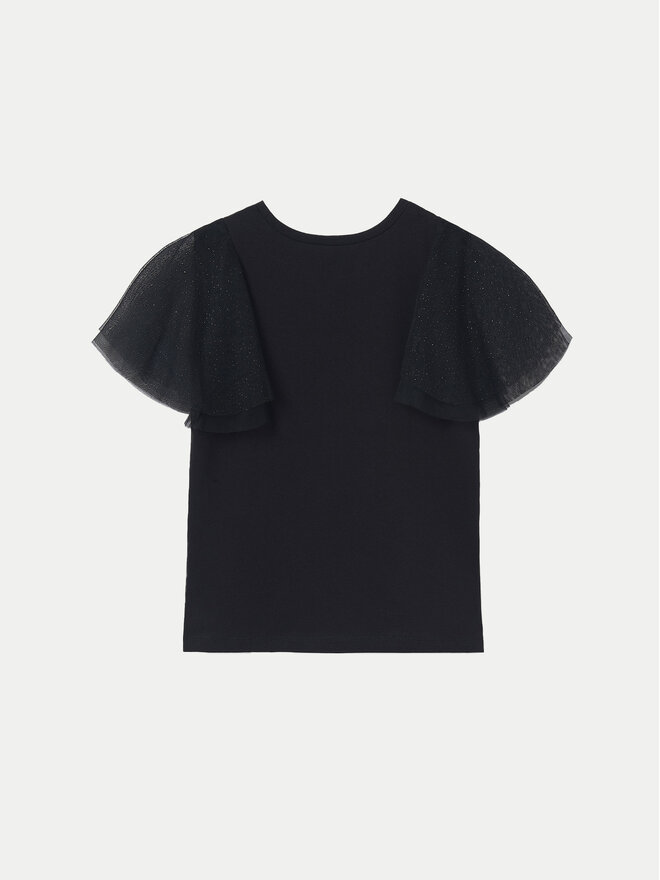Mayoral Mayoral T-Shirt 6022 Μαύρο Regular Fit