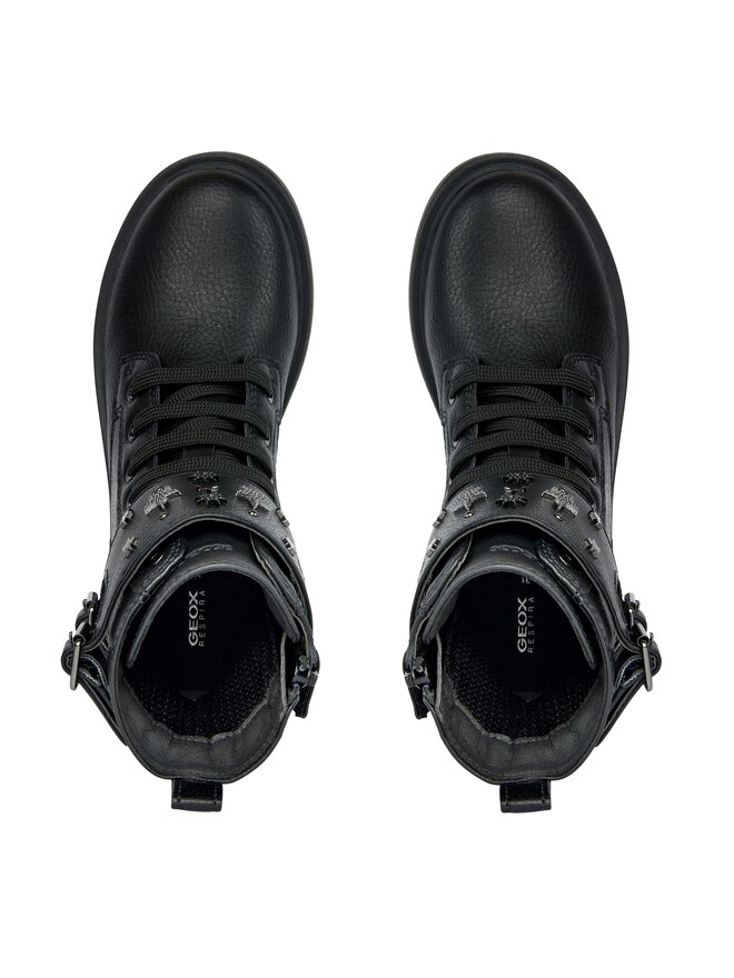 Geox Škornji Geox Jr Eclair J169QD 000BU C9B1G S Črna