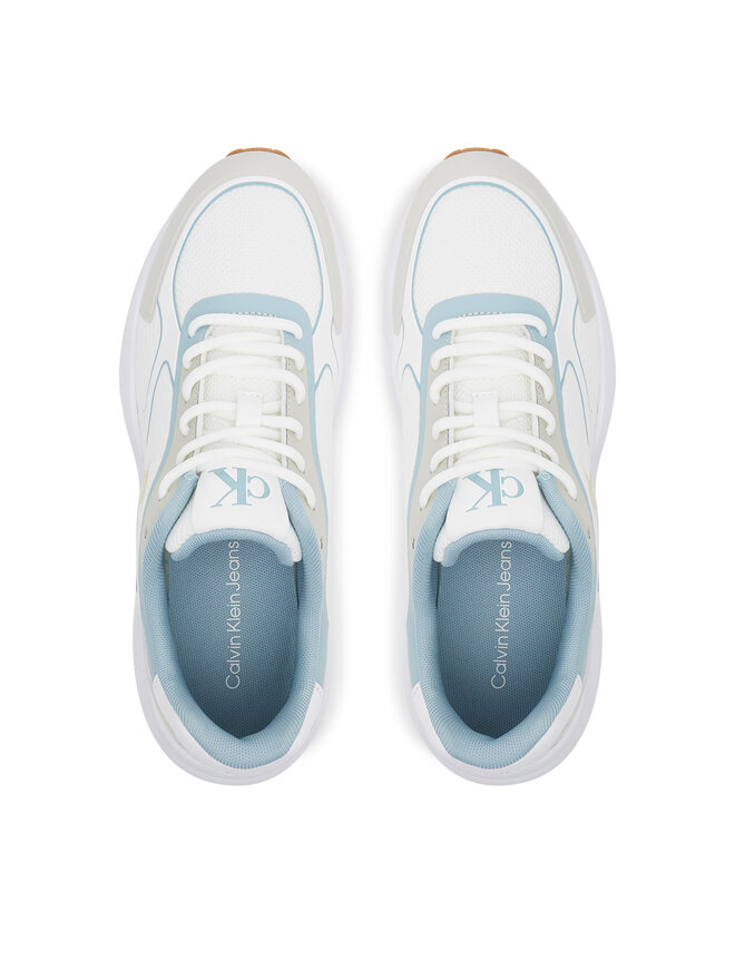 Calvin Klein Jeans Sneakersy Calvin Klein Jeans Retro Tennis Knit Mg YW0YW01887 Biały