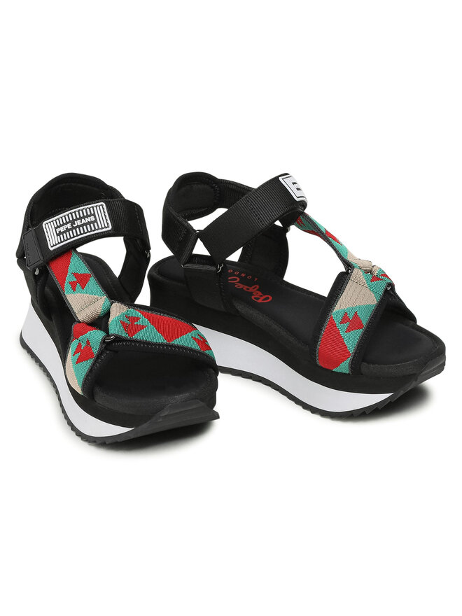 Pepe Jeans Sandalen Pepe Jeans Fuji Ethnic PLS90504 Schwarz