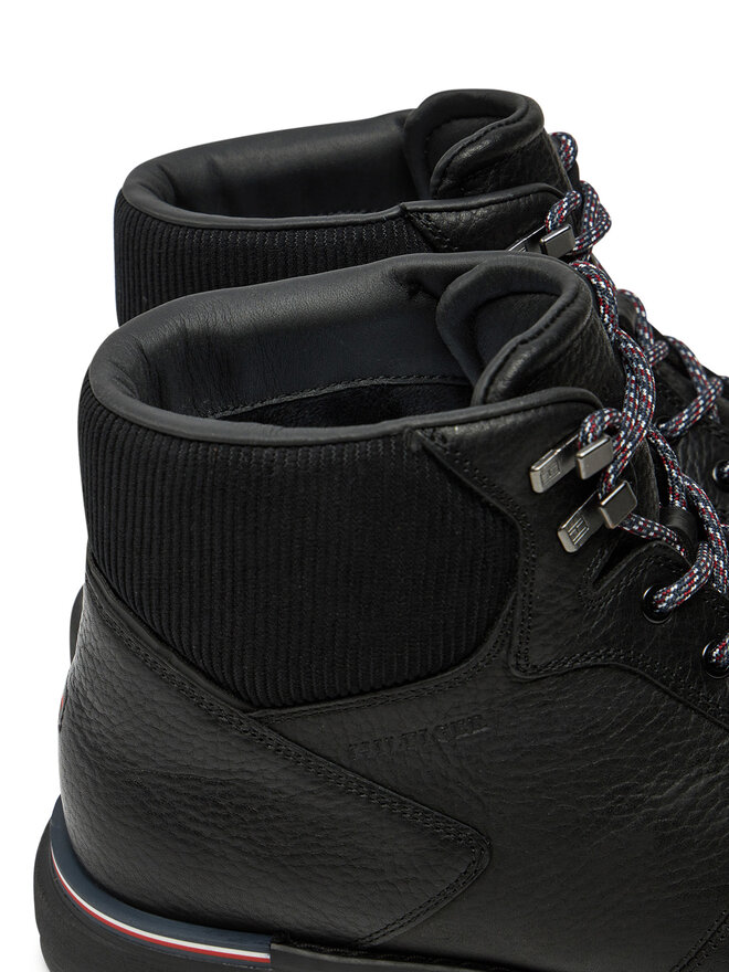 Tommy Hilfiger Polacchine Tommy Hilfiger Corporate Warm Outdoor Lth Boot FM0FM05148 Nero