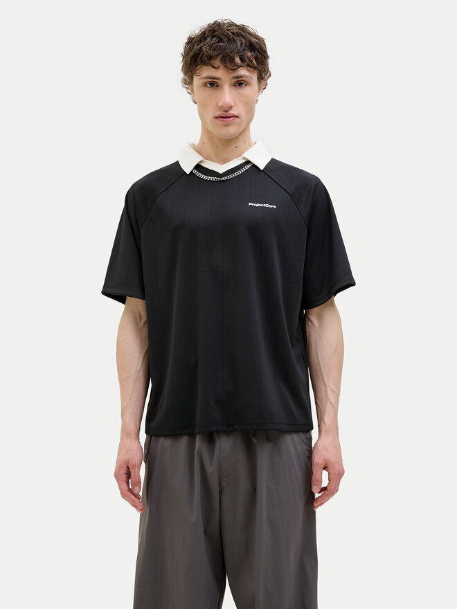 Jack&Jones Jack&Jones Polo marškinėliai Lido 12276758 Juoda Loose Fit