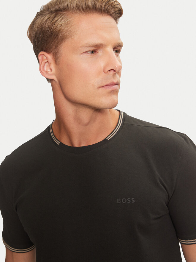 BOSS BOSS Camiseta Taul 50521245 Negro Regular Fit