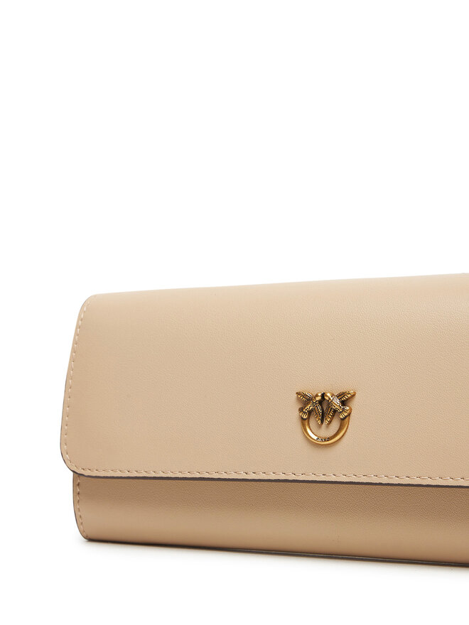 PINKO Ročna torba PINKO Love Tiny Brids Wallet C AI 25-26 PCPL 103765 A0F1 Bež