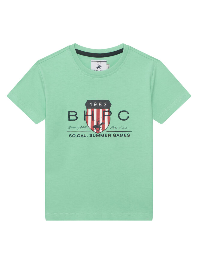Beverly Hills Polo Club Beverly Hills Polo Club T-Shirt P-SS26B-TS414011 Grün Regular Fit