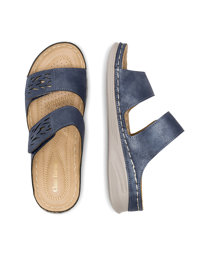 Clara Barson Pantoletten Clara Barson WYL05010-11 Blau