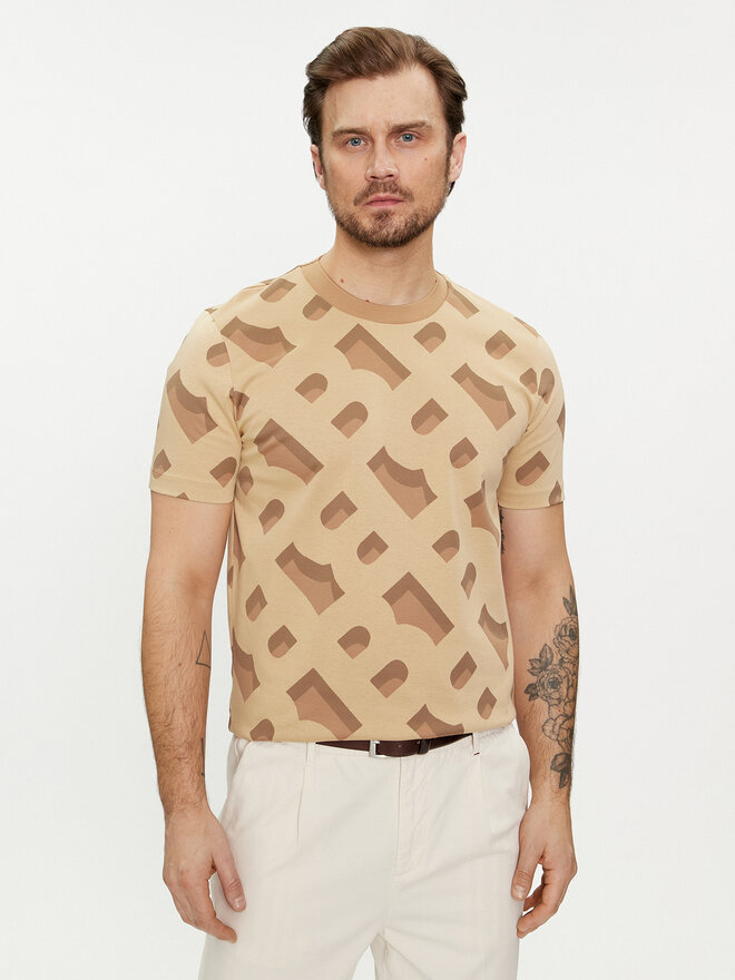 BOSS BOSS Camiseta Tiburt 419 50504100 Beis Regular Fit