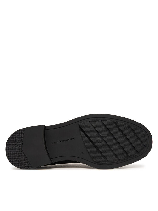 Tommy Hilfiger Halbschuhe Tommy Hilfiger Lth Mix Dress Hilfiger Shoe FM0FM06086 Schwarz
