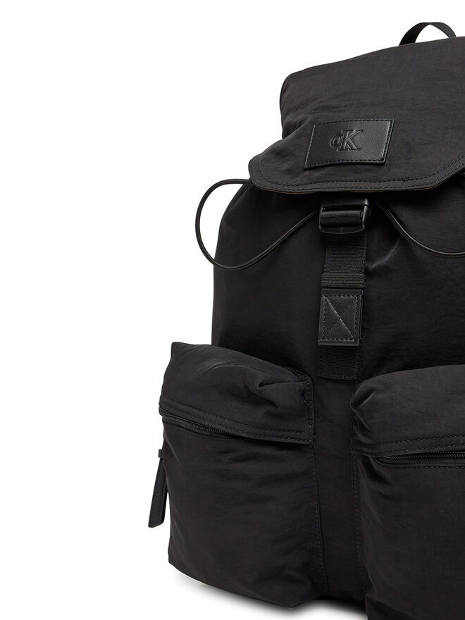Calvin Klein Jeans Rucksack Calvin Klein Jeans Metro Nylon Flap Bp 43 Ny LV04G3085G Schwarz