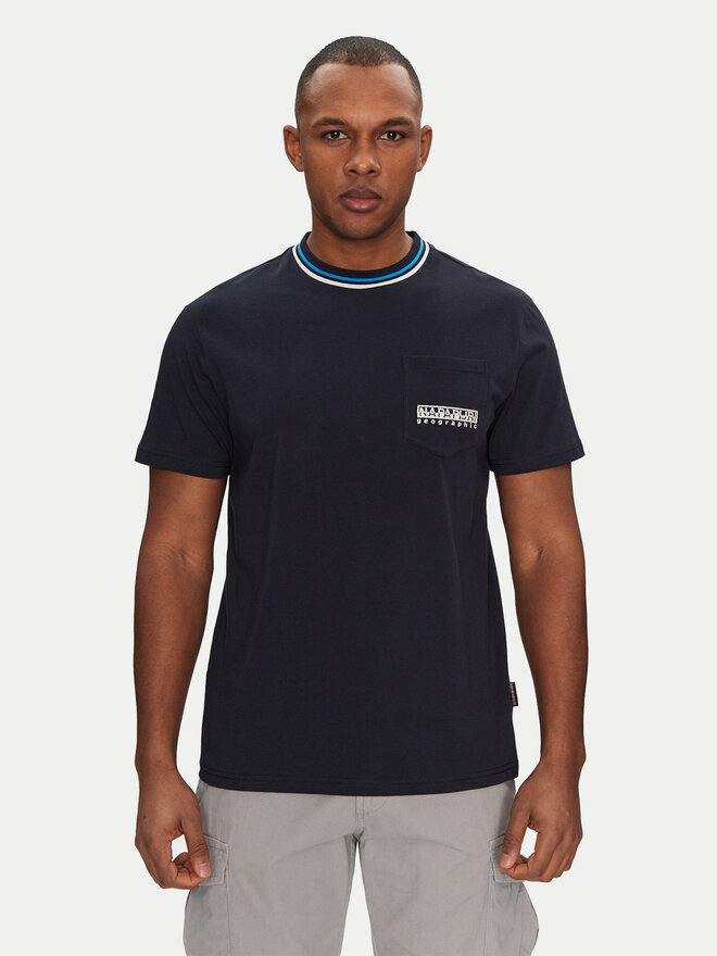 Napapijri Napapijri T-shirt S-Murlo NP0A4IEJ1761 Tamnoplava Regular Fit