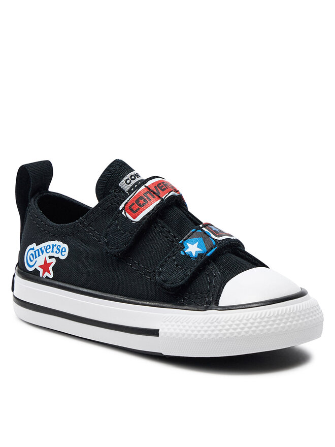 Converse Plátěnky Converse Chuck Taylor All Star Easy On Sticker Stash A06359C Černá