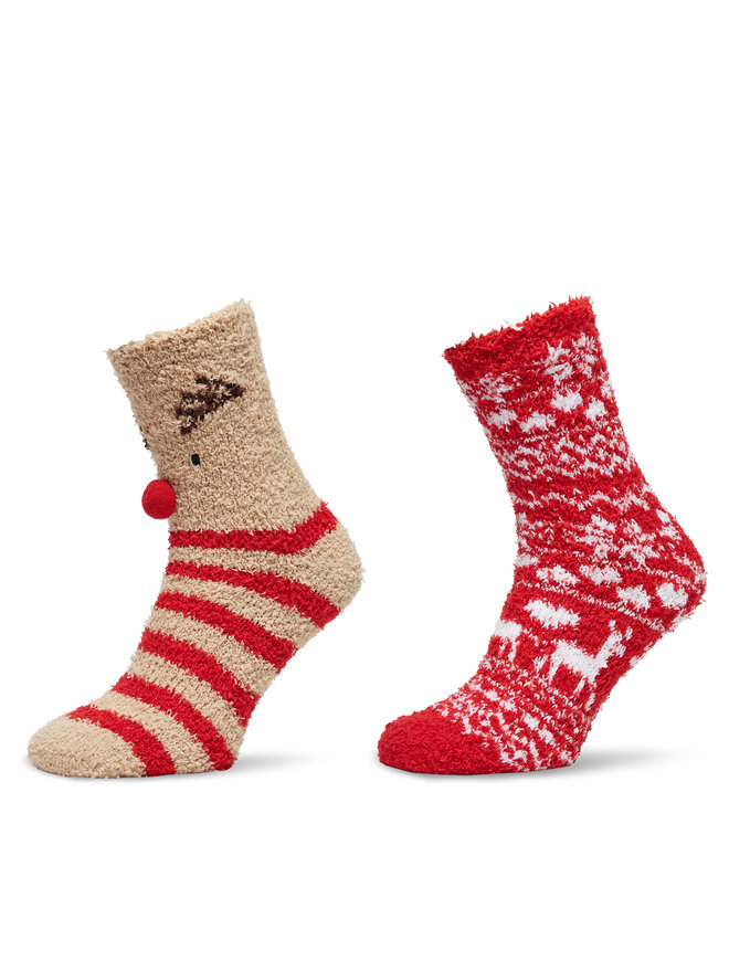 Pieces 2 pares de calcetines altos para mujer Pieces 17143278 De color