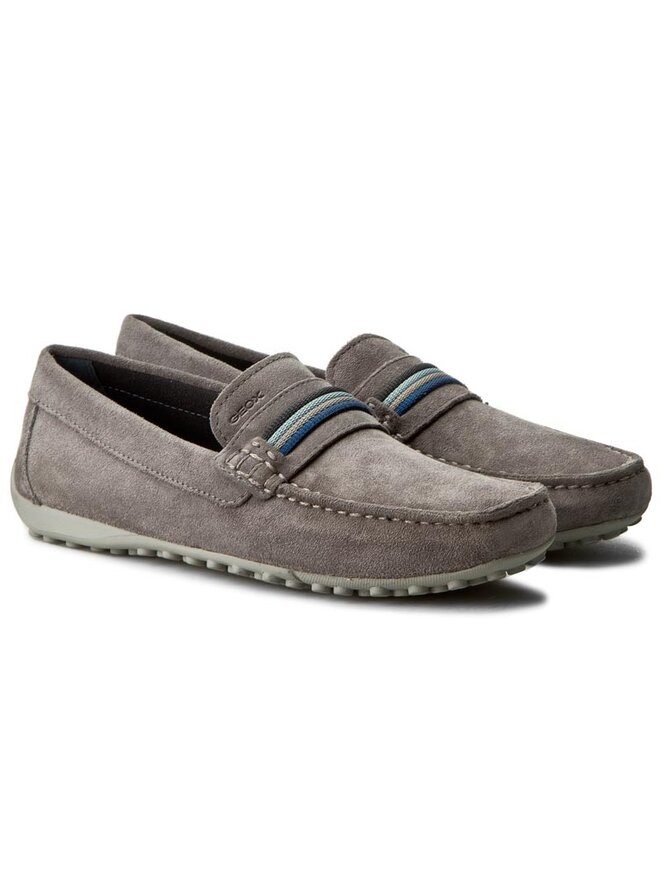 Geox Mokasíny Geox U Snake Moc F U7207F 00022 C9004 Sivá